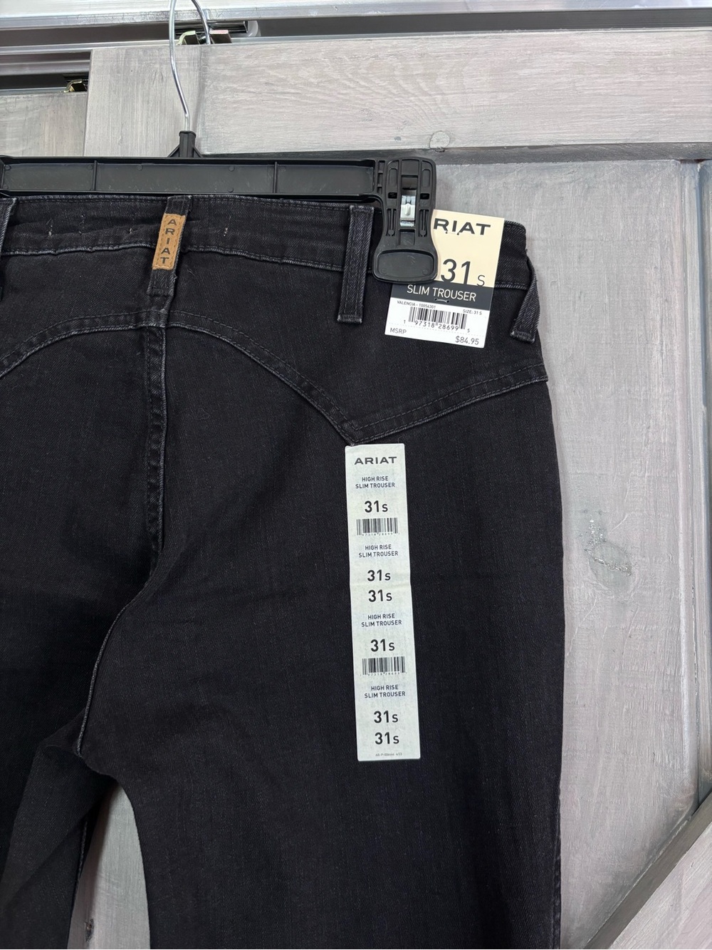 ARIAT HIGH RISE Slim Boot DIXIE JEANS black NWT Size 31 S - Picture 6 of 12